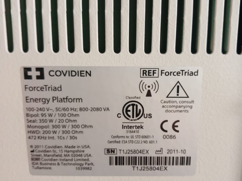 COVIDIEN ForceTriad 2021 року