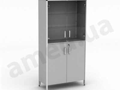 ШМ2.100 Шафа медична для документів сірого кольору