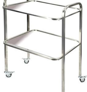 Стіл інструментальний Meditab TT-2МS-NATA SL (2 полички з нержавіючої сталі)