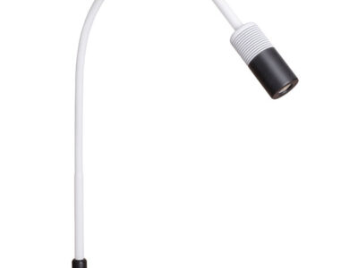 Оглядова LED лампа, фокус, з кріпленням на струбцині, біла, Luxamed