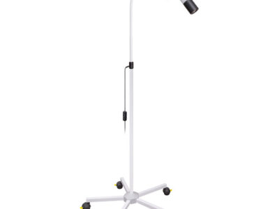 Оглядова LED лампа, фокус, з ручкою та підставкою, біла, Luxamed