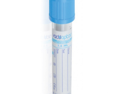 Пробірка для крові з цитратом натрію 3,2%, 13×75 мм, 3,6 мл, уп. 100 шт (30501), VacuAptaca