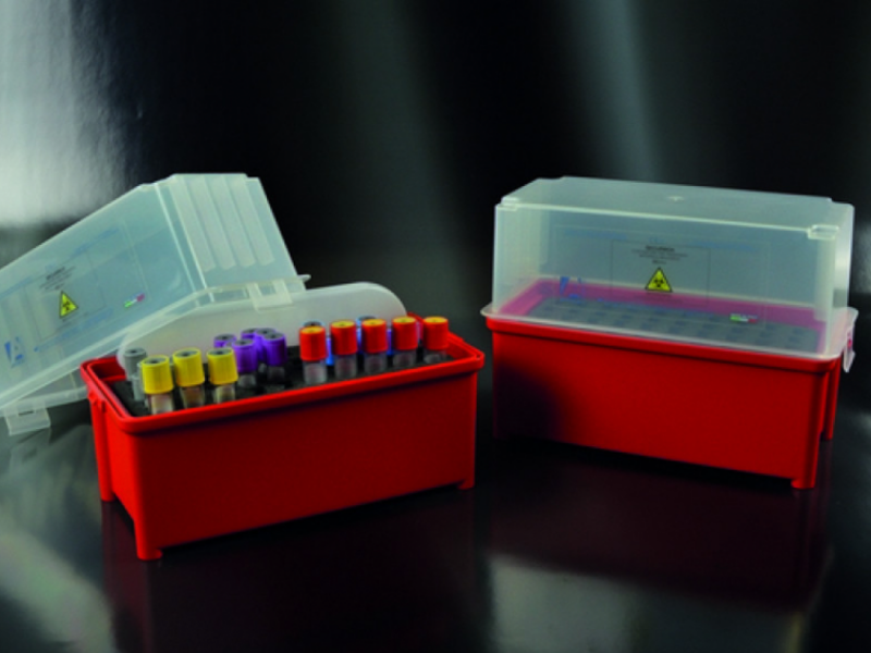 Контейнер для транспортування біологічних зразків, 40 місць, 215×125×180 мм, Aptaca S.p.A.