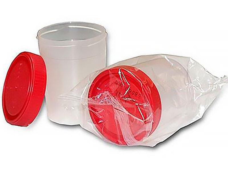 Контейнер для біологічних проб, стерильний, в інд. упак. ПП 120 мл