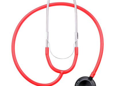 Стетоскоп двоголовий зі змінними діафрагмами, Sonus-Flex, червоний, Luxamed