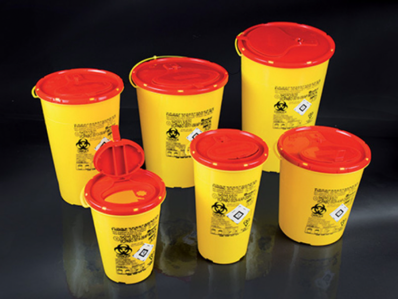 Контейнер для медичних відходів круглий, 1 л, Ø110×182 мм, Aptaca S.p.A.