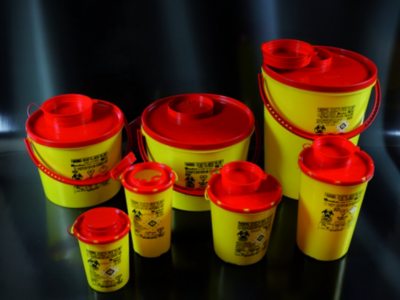 Контейнер для медичних відходів круглий, 5 л, Ø214×195 мм, Aptaca S.p.A.